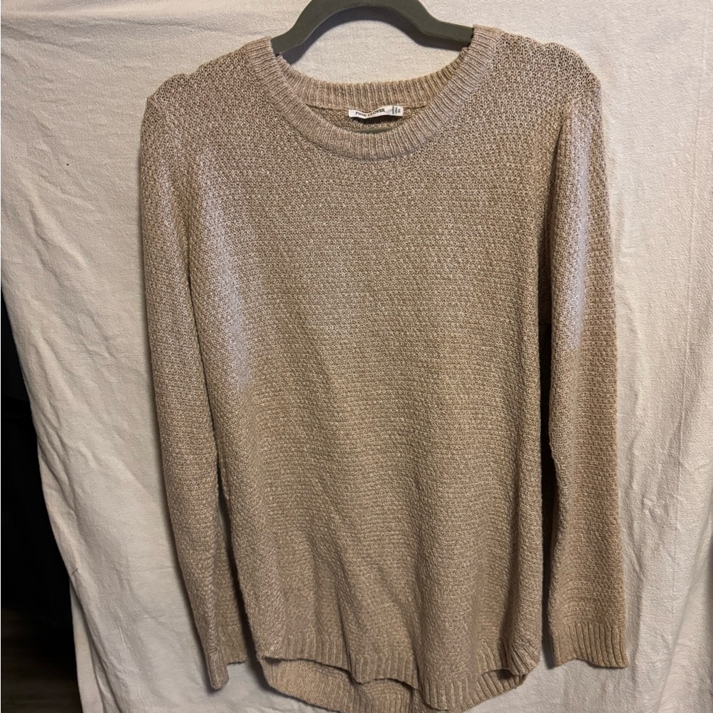 Pink Clover Men's Taupe Crewneck Sweater